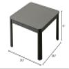 KEN JAPAN KB-75US(BK) Kotatsu Heater Table with 120V Electric Heater Low-Lying Dining and Work Desk Square W29.5xD29.5xH15inches Table top Surface Reversible Gray Brown Color Home and Living view 2