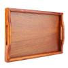 11 89 x 7 95inch Rectangle Wood Serving Tray, Handle Large Tray, Snack Tray Wooden Breakfast Tea Tray for Restaurant Water Drinks view 1