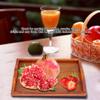 11 89 x 7 95inch Rectangle Wood Serving Tray, Handle Large Tray, Snack Tray Wooden Breakfast Tea Tray for Restaurant Water Drinks view 4