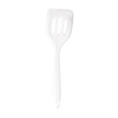1PCS Cooking Spatula,Silicone Turne Egg Fish Frying Pan Scoop Fried Shovel Spatula for Kitchen Accessories(White)