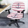 Futuregrace Office Chair Cover Pink Nautical Anchor Geometric Stripes Pattern Computer Chair Covers Stretch Desk Chair Slipcover Protector Removable Washable Seat Cover fot Office Chair view 3