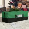 Christmas Tree Storage Bag - Fits Up 8 Ft Tall Artificial Trees - Heavy Duty Holiday Storage bag with Durable Reinforced Handles & Zipper & Transparent Pocket - 600D Oxford Container, Green view 1