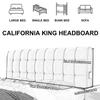 ZZYK Large Headboard Pillow,Wall Mounted Rectangle Headboard Reading Pillow,Wedge Pillowboard Headboard Support Upholstered Bed Backrest Bedside Bolster,Gray1,California King/71x23x4In view 4