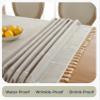 Alsoo Waterproof Tablecloths for Rectangle Tables Rustic Plaid Tablecloth Cotton Linen Cloth Wrinkle Free Table Cloths for Parties, Kitchen Dining, Holiday, Christmas (8-10 Seats, 55"x106") view 3