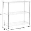 Catalina Creations EFINE 3-Shelf Shelving Unit Unit with 3-Shelf Liners,Adjustable Storage Shelves,Heavy Duty Organizer Wire Shelving Rack for Pantry Closet Kitchen Basement view 3