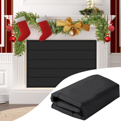 30"x30" Fireplace Cover, Magnetic Fireplace Blocker Blanket Stop Heat Loss
