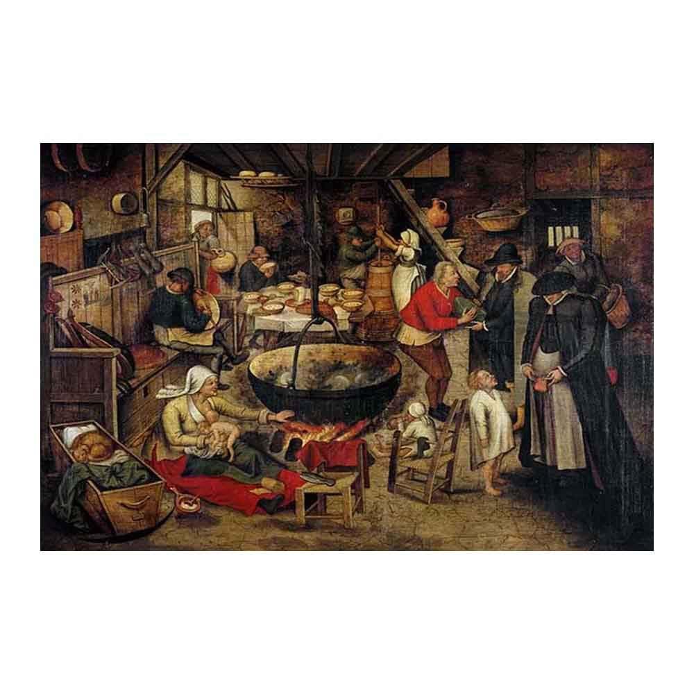 Pieter Brueghel the Younger(5)Wall Art Picture Modern Painting Print on Canvas Pictures for Bedroom Dining Room Kitchen Home Decoration Gift Canvas Prints for Wall Decor,Unframed,20x28in,50x70cm