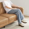 CHITA Mid-Century Sofas Furniture 73.2''W Faux Leather Sofa Couch Sets for Living Room Apartment, Cognac Brown view 4