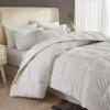 HYPREST Velvet Comforter King,3 Pcs Luxury Elegant Velvet Duvet,Ultra Soft White Bedding Comforter Sets view 4
