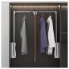 Adjustable Wardrobe Clothes Rail - Pull Down Hanger Bar, Steel Sliding Trouser Rack Rod, Pull-Down Clothes Organizer With Soft Slides, Easy Install Wardrobe Organizer, Fits Most Wardrobes ( Color : A view 1