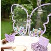 Butterfly Quinceanera Guest Book Alternative, Wooden Heart Drop Box Frame view 2