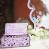 Butterfly Quinceanera Guest Book Alternative, Wooden Heart Drop Box Frame view 3
