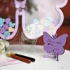 Butterfly Quinceanera Guest Book Alternative, Wooden Heart Drop Box Frame view 4