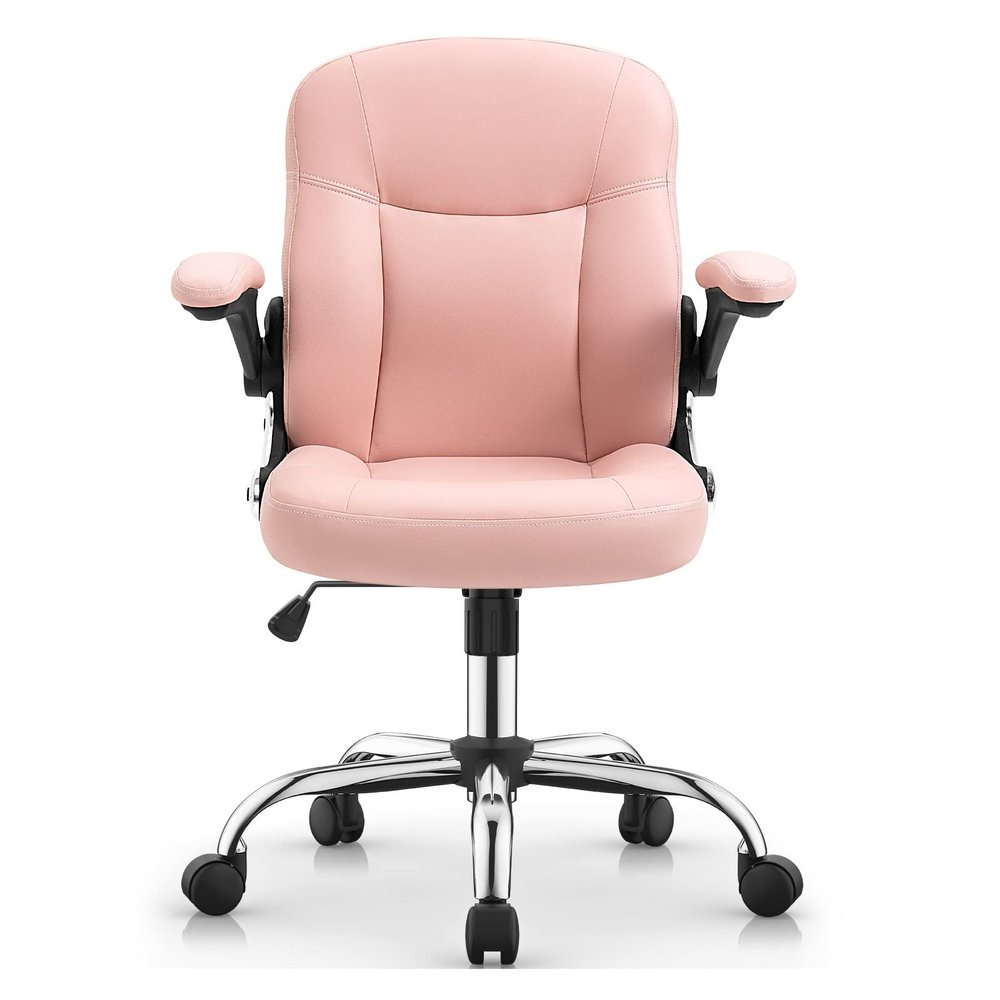 Office Chair Gaming Chair Computer Chair Home Office Chairs Pink Leather offce Chair with Wheels Swivels (Color : 3-Pack, Size : Light Grey)