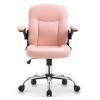 Office Chair Gaming Chair Computer Chair Home Office Chairs Pink Leather offce Chair with Wheels Swivels (Color : 3-Pack, Size : Light Grey) view 1
