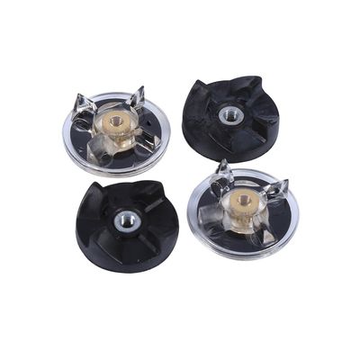 2 Blade Rubber Gears and 2 Motor Base Top Gears Replacement Spare Parts for Magic Bullet 250W Blender Juicer