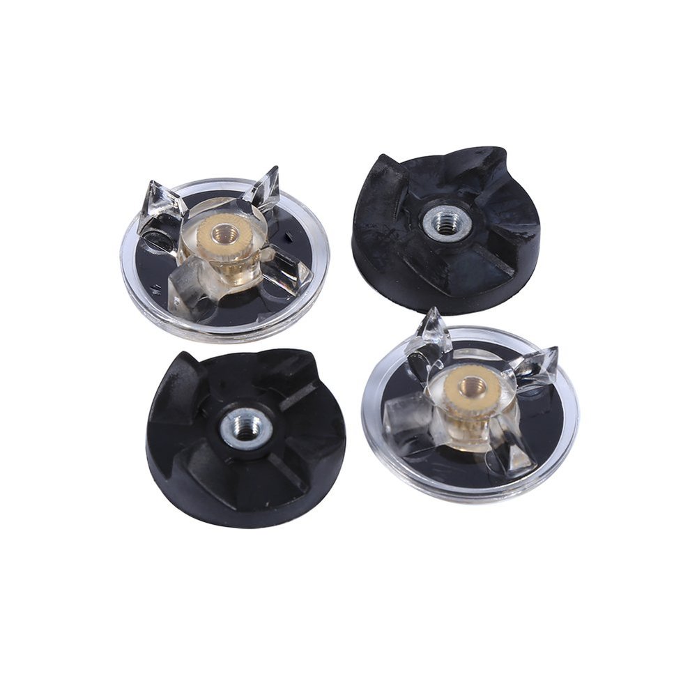 2 Blade Rubber Gears and 2 Motor Base Top Gears Replacement Spare Parts for Magic Bullet 250W Blender Juicer