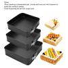 3Pcs Non-Stick Springform Pans Set,Cake Square Pan Sets for Baking,Springform Cake Pan Square Removable Bottom Leakproof Cheesecake Pan for Cheesecake Pizza Bread(22/24/26cm) view 2