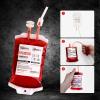 UNIMEIX 30 Pack Halloween Blood Bags for Drinks, Fake Blood Drink Pouches Reusable Juice Drink IV Bag for Vampire Party Theme Party Halloween Decoration view 2