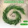Jutom 2 Pcs,60 Inches Christmas Real Touch Norfolk Pine Garlands Artificial Greenery Faux Christmas Norfolk Pine Garlands for Holiday Seasonal Indoor Home Decor Mantle view 2