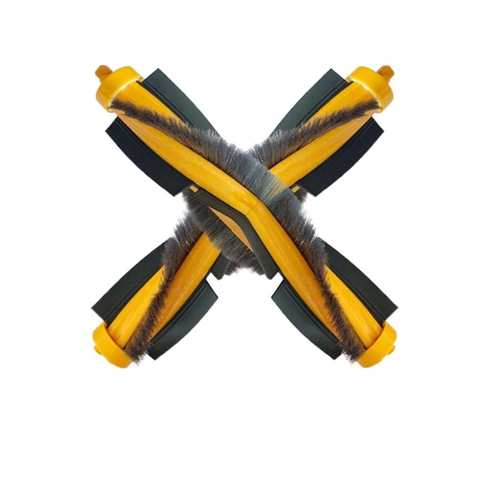 INXKED Main Roller Brush Replacement Spare Part Accessory Compatible for Ecovacs Deboot DE55 / DJ35 / DG36 / DE53 / DE6G (Size : 2 Pcs)