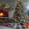 Xmas Tree Skirts Ornaments,Black White Gingham Buffalo Check Plaid Xmas Tree Mat for Holiday Party Indoor Outdoor Home Decorations 48inch view 3