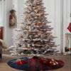 Christmas Tree Skirt,Texas State Flag on Rustic Old Wooden Star 48 in Xmas Tree Skirt Christmas Tree Decorations Gifts Home Decor Holiday Party view 4