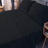 400 Thread Count Luxury King Size, Egyptian Cotton 1 Pc Flat Sheet 100% Egyptian Cotton Premium Long Staple Color Black Solid Pattern view 1