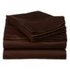 400 Thread Count Luxury Twin XL Size, Egyptian Cotton 1 Pc Flat Sheet 100% Egyptian Cotton Premium Long Staple Color Choclate Solid Pattern view 1