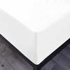 400 Thread Count Luxury California King Size, Egyptian Cotton 1 Pc Flat Sheet 100% Egyptian Cotton Premium Long Staple Color White Solid Pattern view 3