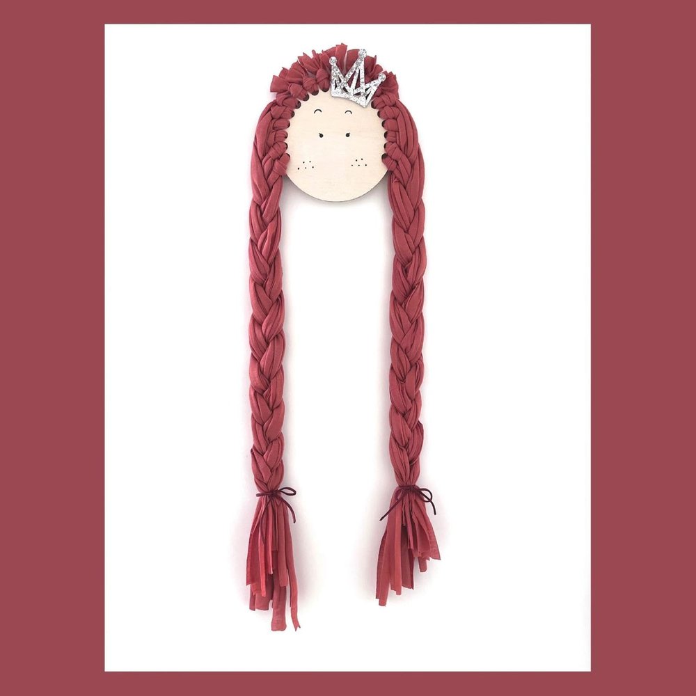 Braids Doll Children Barrettes/Hair Accessories Storage Belt/Wall Hanging Headdress/organizing Display Rack Wall Decoration/