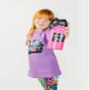 A FOR ADLEY Merch Official Product Adley's Super Cold and Colorful Neon Rainbow Water Bottles For Fun, School, Travel or Anytime You Would Want a Cold Drink (Neon Pink) view 3