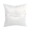 Wedding Ring Pillow, Bridal Ring Bearer Holder Cushion 4 Colors Wedding Ring Bearer Holder Pillow Cushion with Bowknot Stain Double Hearts Diamonds Wedding Accessories Decor(Red) view 4
