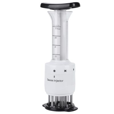 Aqur2020 Meat Injector Marinade Accessory with Steakmeat Tools Sauces Tenderizer for Marinated Syringe Meat Injectors