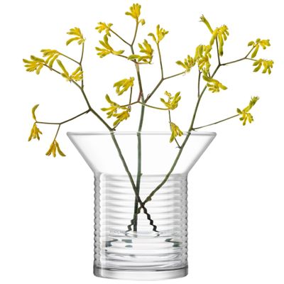 LSA International Union Vase/Lantern 20 cm. Clear