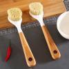 aypet Natural Sisal Brush, Wood Handle Sisal Pot Brush, Kitchen Sisal Pot Brush, Long Handle Washing Pot Brush, Beech Wood Sisal Pot Brush view 3