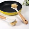 aypet Natural Sisal Brush, Wood Handle Sisal Pot Brush, Kitchen Sisal Pot Brush, Long Handle Washing Pot Brush, Beech Wood Sisal Pot Brush view 4