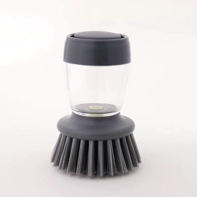 NEKSUN Lazy Fabulous Pot Cleaning Tool Press Cleaning and Adding Liquid Dish Brush Kitchen Household Sponge Cleaning Dish Brush -