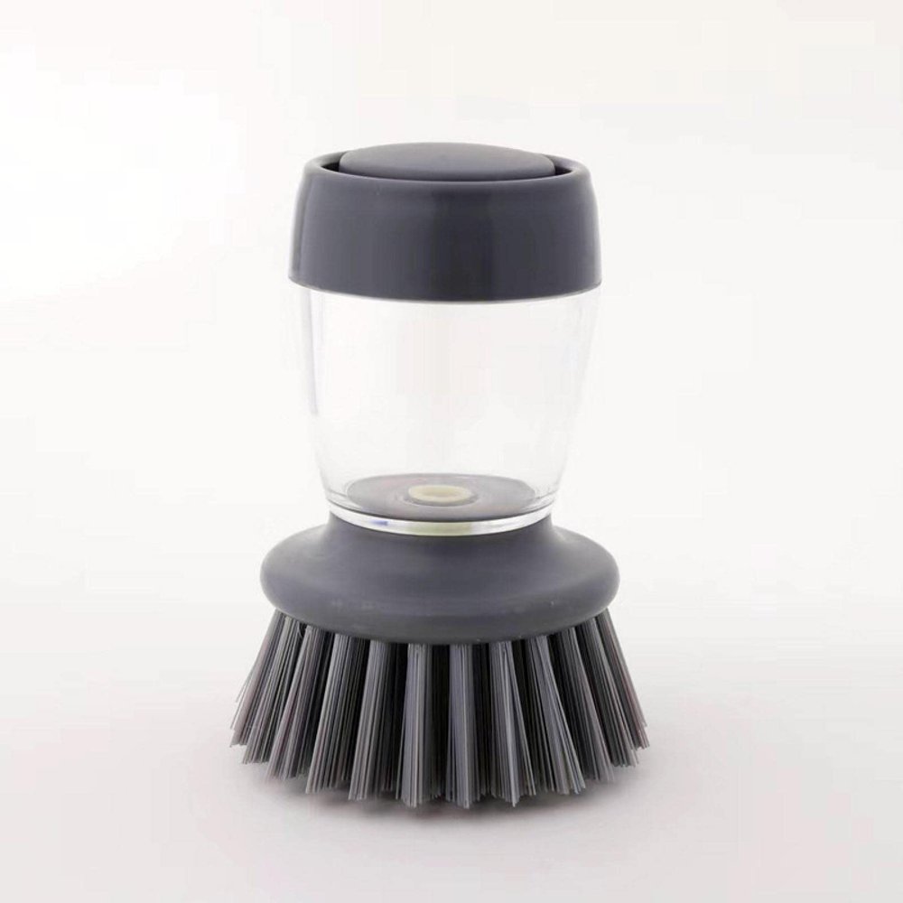 NEKSUN Lazy Fabulous Pot Cleaning Tool Press Cleaning and Adding Liquid Dish Brush Kitchen Household Sponge Cleaning Dish Brush -