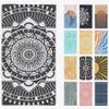 FESHKA Sand Free Turkish Beach Towel (37 x 67) Quick Dry Bath Towel, Oversized Beach Blanket, Lightweight for Travel - Made with 100% Organic Turkish Cotton - Wanderer (Black) view 1