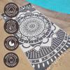 FESHKA Sand Free Turkish Beach Towel (37 x 67) Quick Dry Bath Towel, Oversized Beach Blanket, Lightweight for Travel - Made with 100% Organic Turkish Cotton - Wanderer (Black) view 4