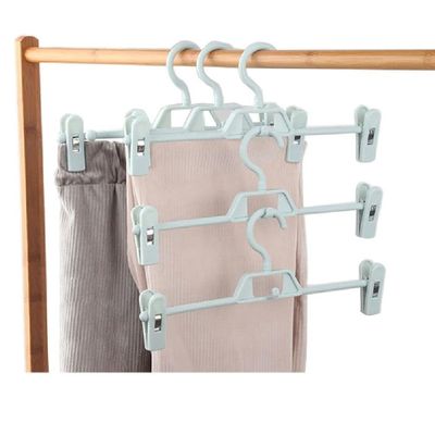 5 Pcs Adjustable Plastic Clothes Racks for Pant Skirt Clip Bra Clothespin Hanger Pant Hangers with Clips 5 Pack