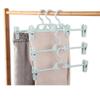 5 Pcs Adjustable Plastic Clothes Racks for Pant Skirt Clip Bra Clothespin Hanger Pant Hangers with Clips 5 Pack view 1