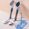 Dosing Pot Brush with Base Set Home Kitchen Lazy Cleaning Brush Long Handle Press Automatic Dosing Dishwashing Brush view 2