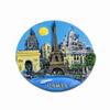 3D Paris France Fridge Magnet Tourist Souvenir Refrigerator Decoration Magnetic Sticker Hand Painted Craft view 3