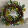 MinimalistXS 15.75" Blue Peony Wreath, Spring to Winter, Indoor/Outdoor, Handcrafted with Materials view 4