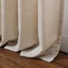 Drapifytex Faux Linen Pinch Pleated Curtain, Room Darkening Bedroom Drapery, 56 Inch Width x 96 Inch Length Tapioca Curtain for Living Room Sliding Glass Door, 1 Panel view 4