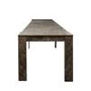 118.5" Extendable Marble Dining Table for 6-12 Pepole, Modern Large Kitchen Dining Room Table with Faux Marble Top & Space Saving Design, Extendable Wood Dining Table for Dining Room Office view 3