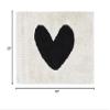 Bella Sleep + Spa Bathroom Rug 100% Cotton Plush Bath Mat, 30" W x 20" H, Heart view 2