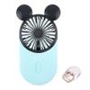 DecoLife Cute Handheld Mini USB Fan, Rechargeable Portable Fan, 3 Adjustable Speeds and Wearable Accessories, Pocket Size for Indoor Or Outdoor Activities (Blue) view 1